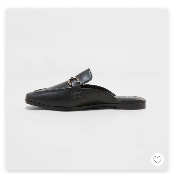 A New Day Sandy Black Slip-On Mule Loafers Size 7 Black NIB - Picture 3 of 4
